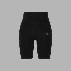 Black Blvck Biker' Signature Shorts Singapore | 039827-CGU