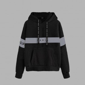 Black Blvck Bold Stripe Hoodie Singapore | 310568-JXA