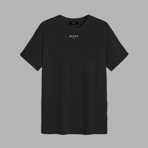 Black Blvck Branded Tee Singapore | 087914-OSQ