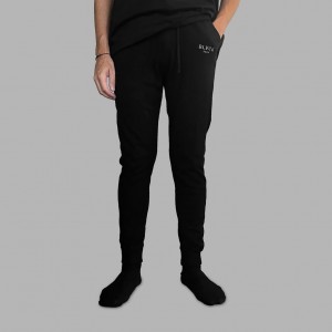 Black Blvck Cashmere Sweatpants Singapore | 273861-UWC