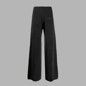 Black Blvck High Waisted Wide Pants Singapore | 284915-TME