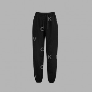 Black Blvck Letter Sweatpants Singapore | 439872-TLA