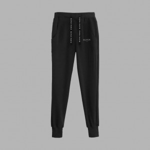 Black Blvck Minimalist Sweatpants Singapore | 649182-ZBD