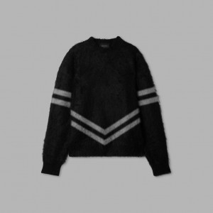 Black Blvck Signature Mohair Sweater Singapore | 810269-MNF