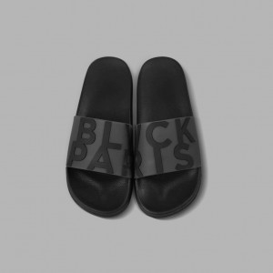 Black Blvck Signature Slides Singapore | 794385-QUH