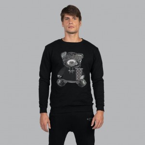 Black Blvck Teddy Sweater Singapore | 506489-VIR