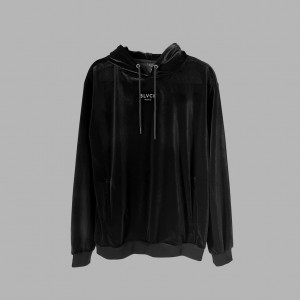 Black Blvck Velvet Hoodie Singapore | 017239-EOB