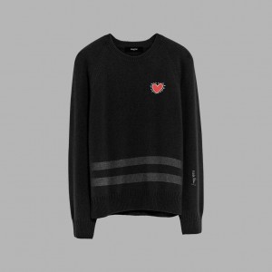 Black Blvck x Keith Haring' Heart Sweater Singapore | 792851-CWZ