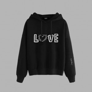 Black Blvck x Keith Haring' Love Hoodie Singapore | 307265-CGI