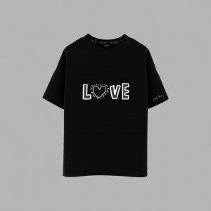 Black Blvck x Keith Haring' Love Tee Singapore | 843170-MLD