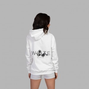 White Blvck Bold Snake Floral Hoodie Singapore | 475082-FJL