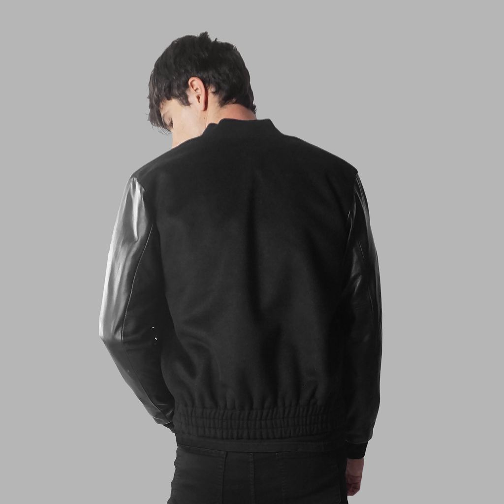 Black Blvck Baseball Jacket Singapore | 374529-UNM