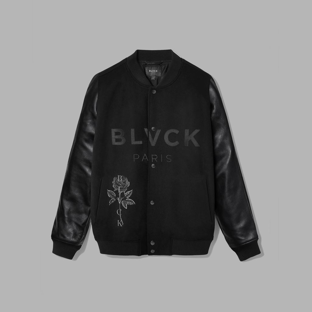 Black Blvck Baseball Jacket Singapore | 374529-UNM