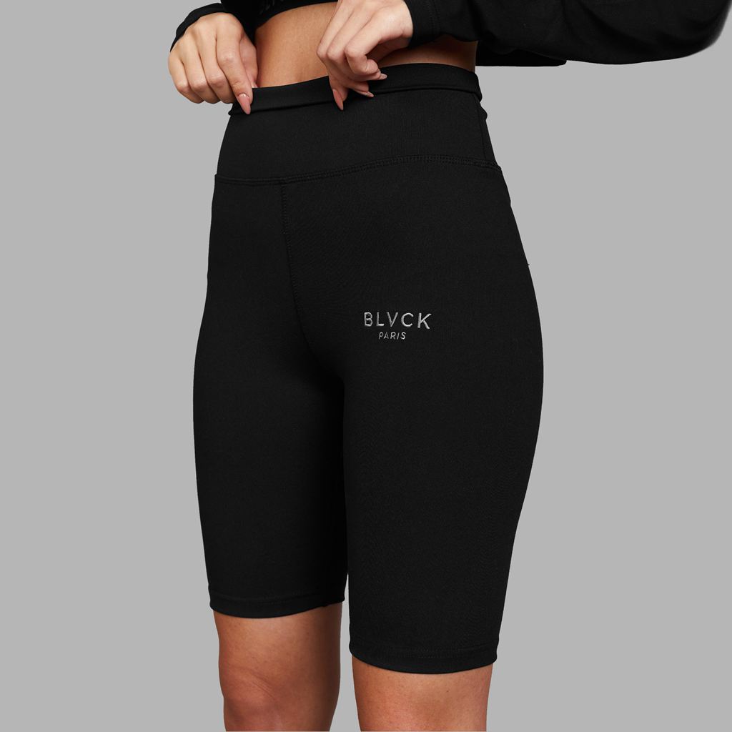 Black Blvck Biker' Signature Shorts Singapore | 039827-CGU