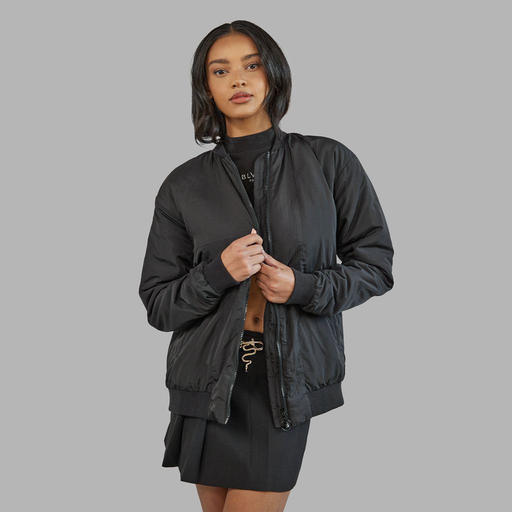 Black Blvck Bold Nylon Jacket Singapore | 328416-DAO