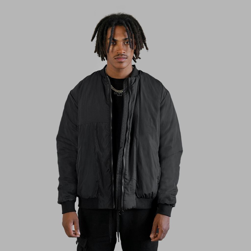 Black Blvck Bold Nylon Jacket Singapore | 396274-UZO