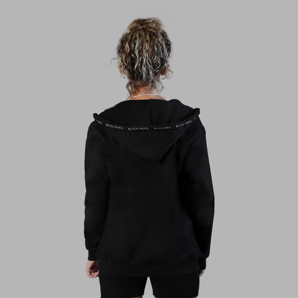 Black Blvck Branded Hooded Sweatshirt Singapore | 832714-ZGN