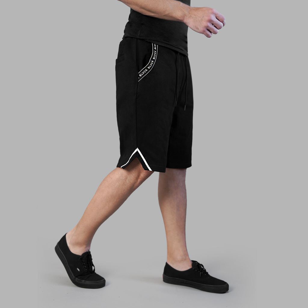 Black Blvck Branded Shorts Singapore | 836514-APH