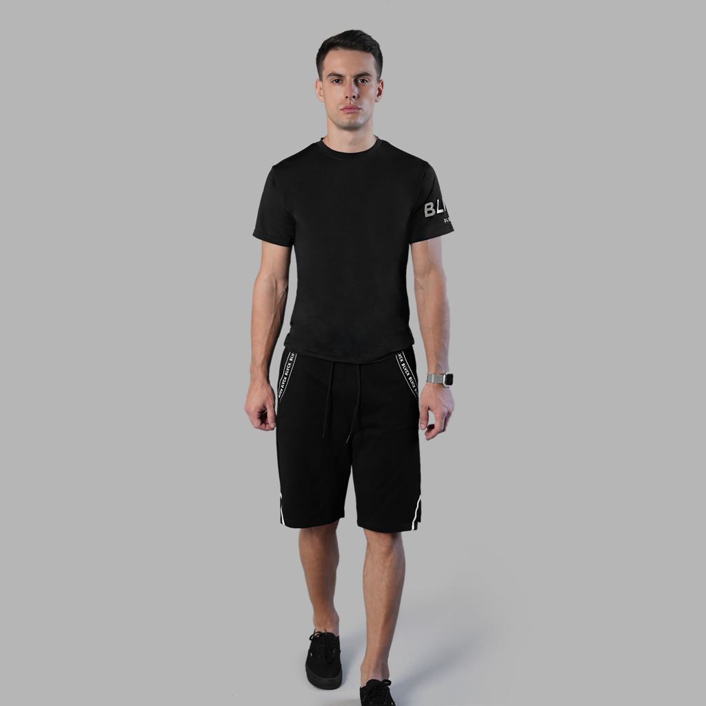 Black Blvck Branded Shorts Singapore | 836514-APH