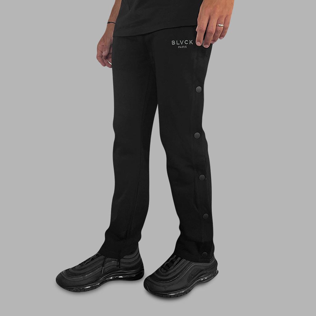 Black Blvck Buttoned Sweatpants Singapore | 134627-RHA