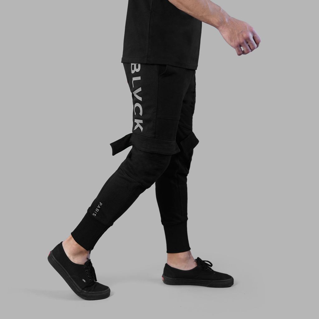 Black Blvck Cargo Pants Singapore | 321690-KQT