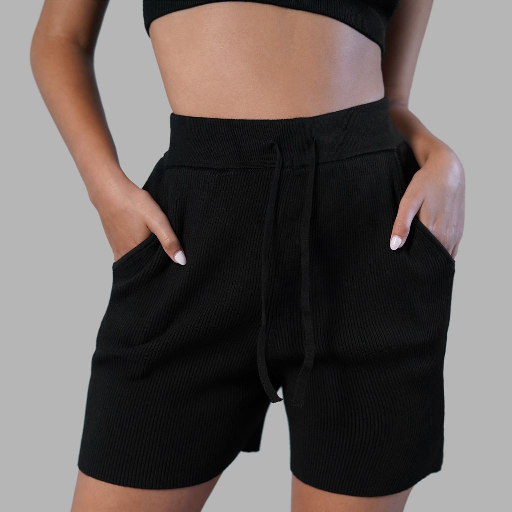 Black Blvck Cashmere Shorts Singapore | 652190-RIQ