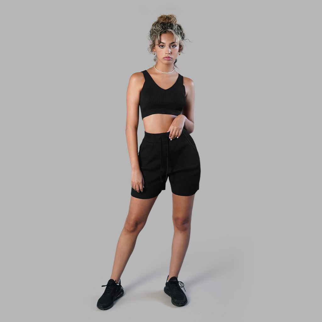 Black Blvck Cashmere Shorts Singapore | 652190-RIQ