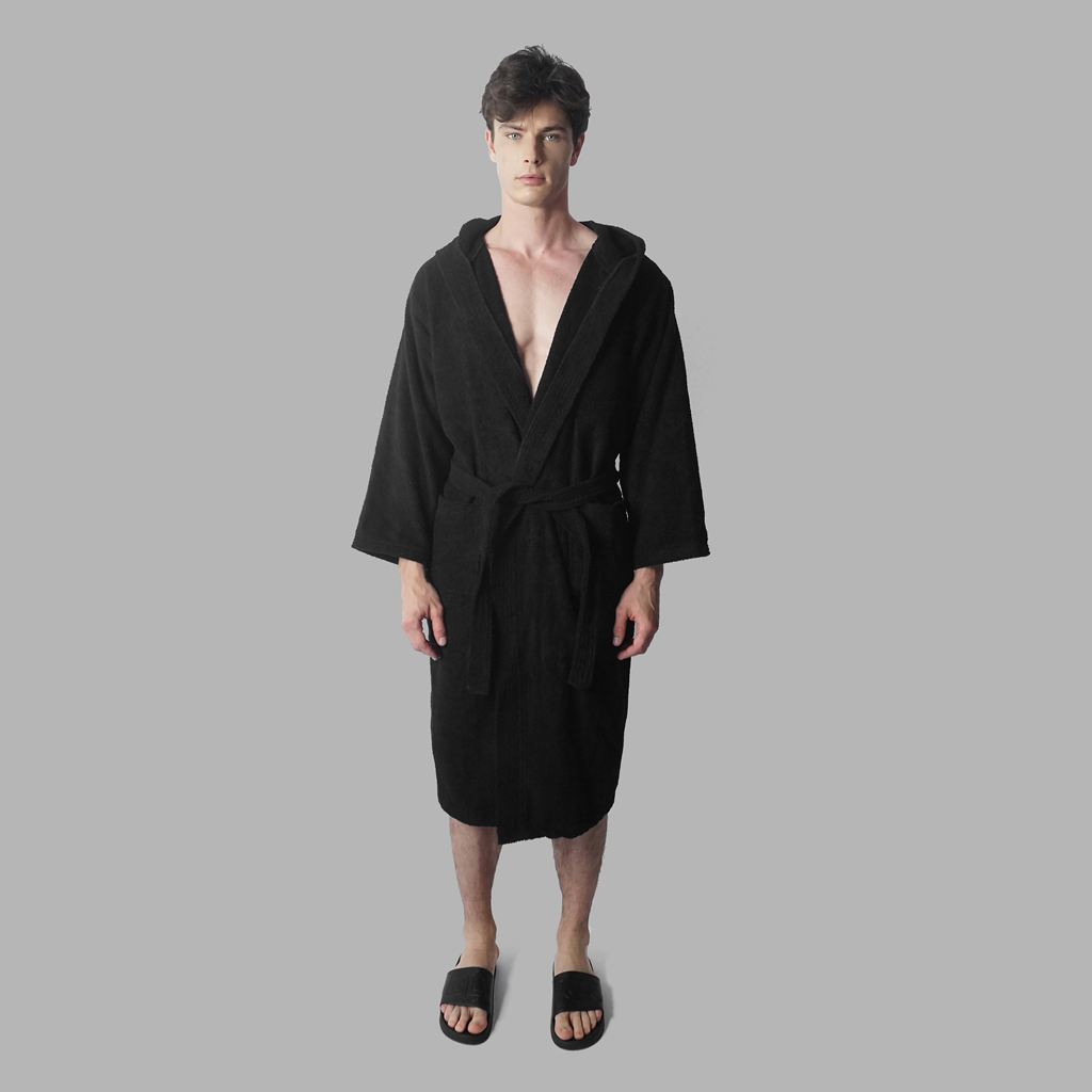 Black Blvck Classic Bathrobe Singapore | 605483-RTB