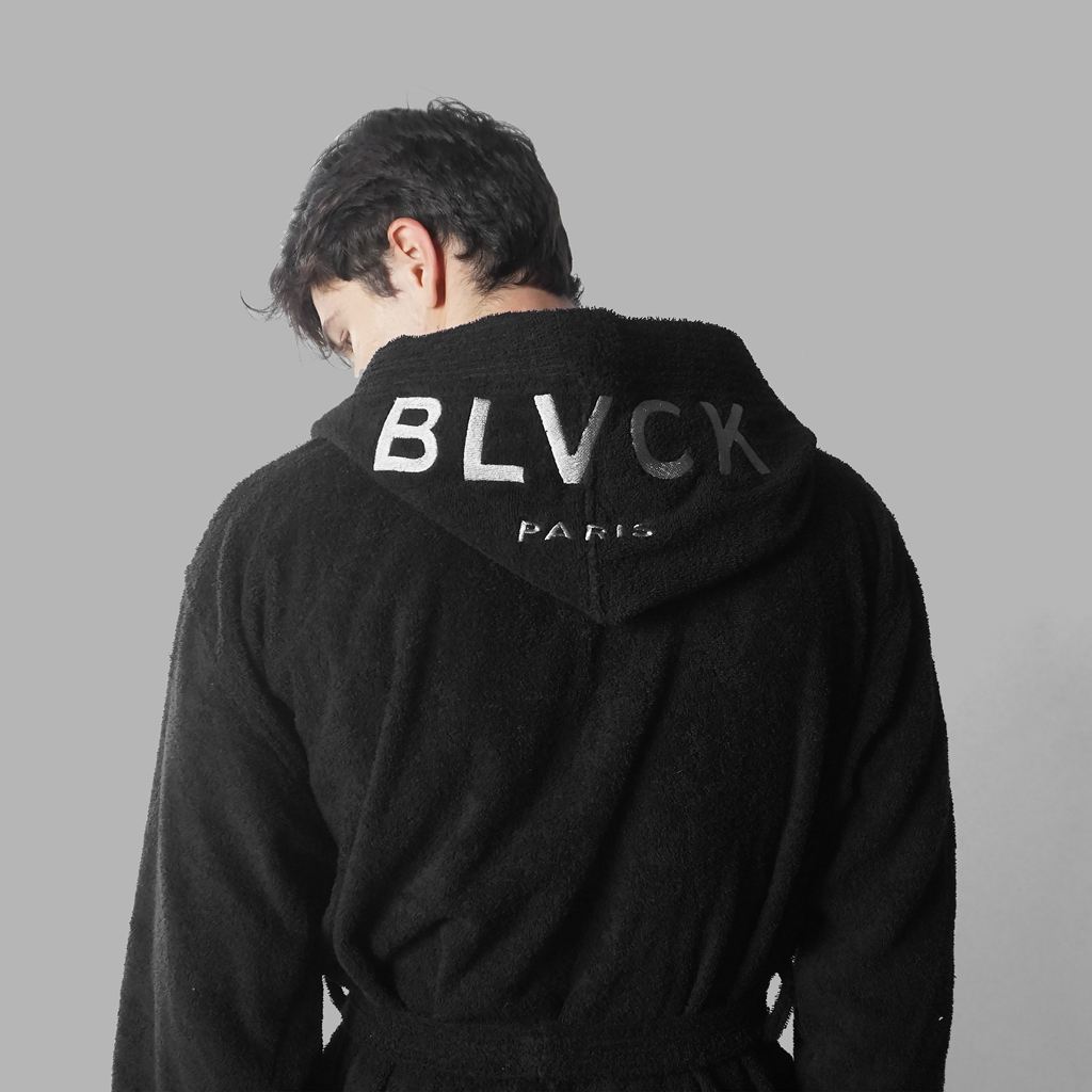 Black Blvck Classic Bathrobe Singapore | 605483-RTB