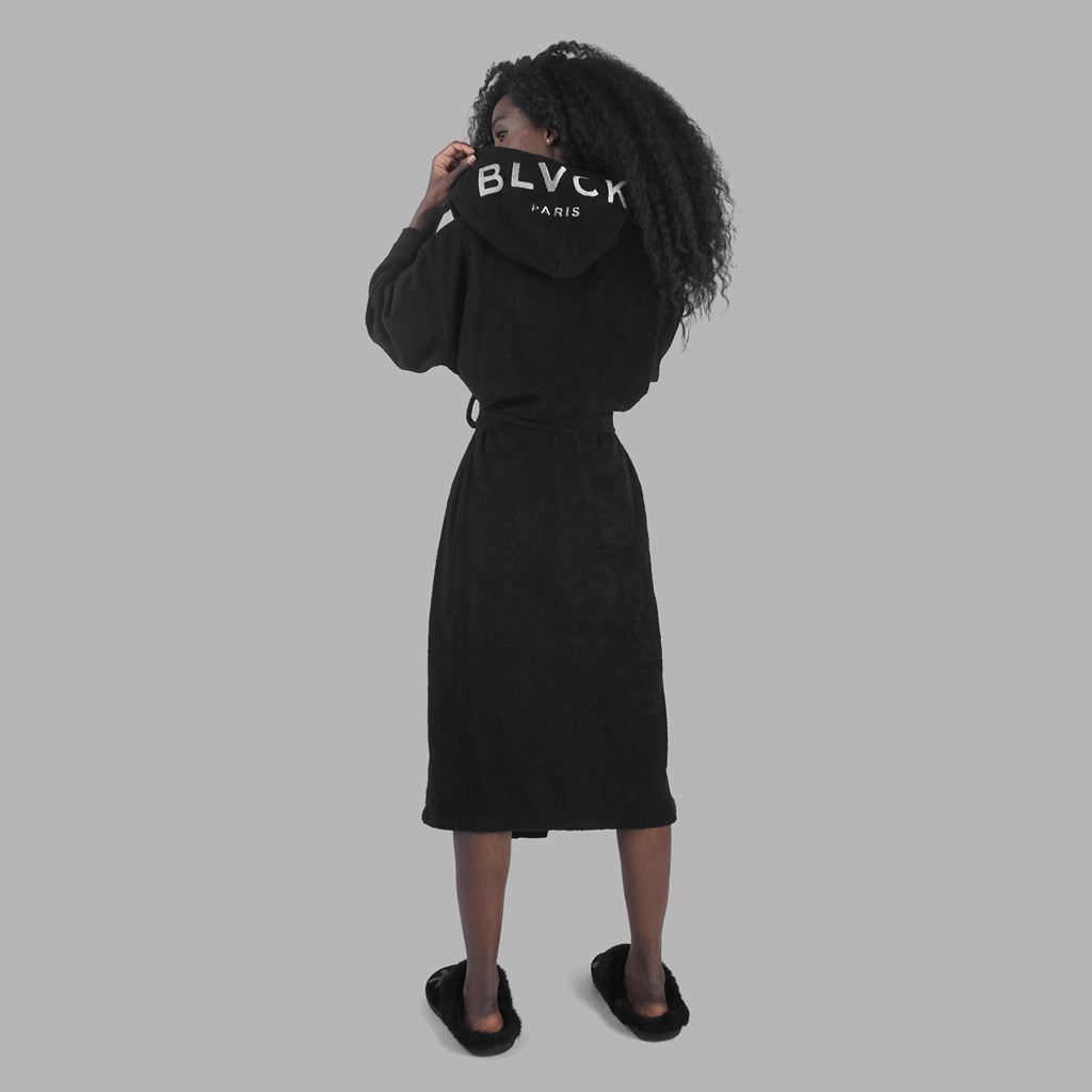 Black Blvck Classic Bathrobe Singapore | 605483-RTB