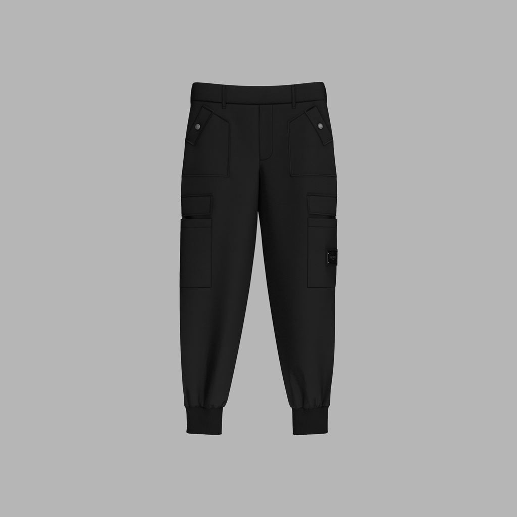 Black Blvck Classic Cargo Pants Singapore | 628571-NLE