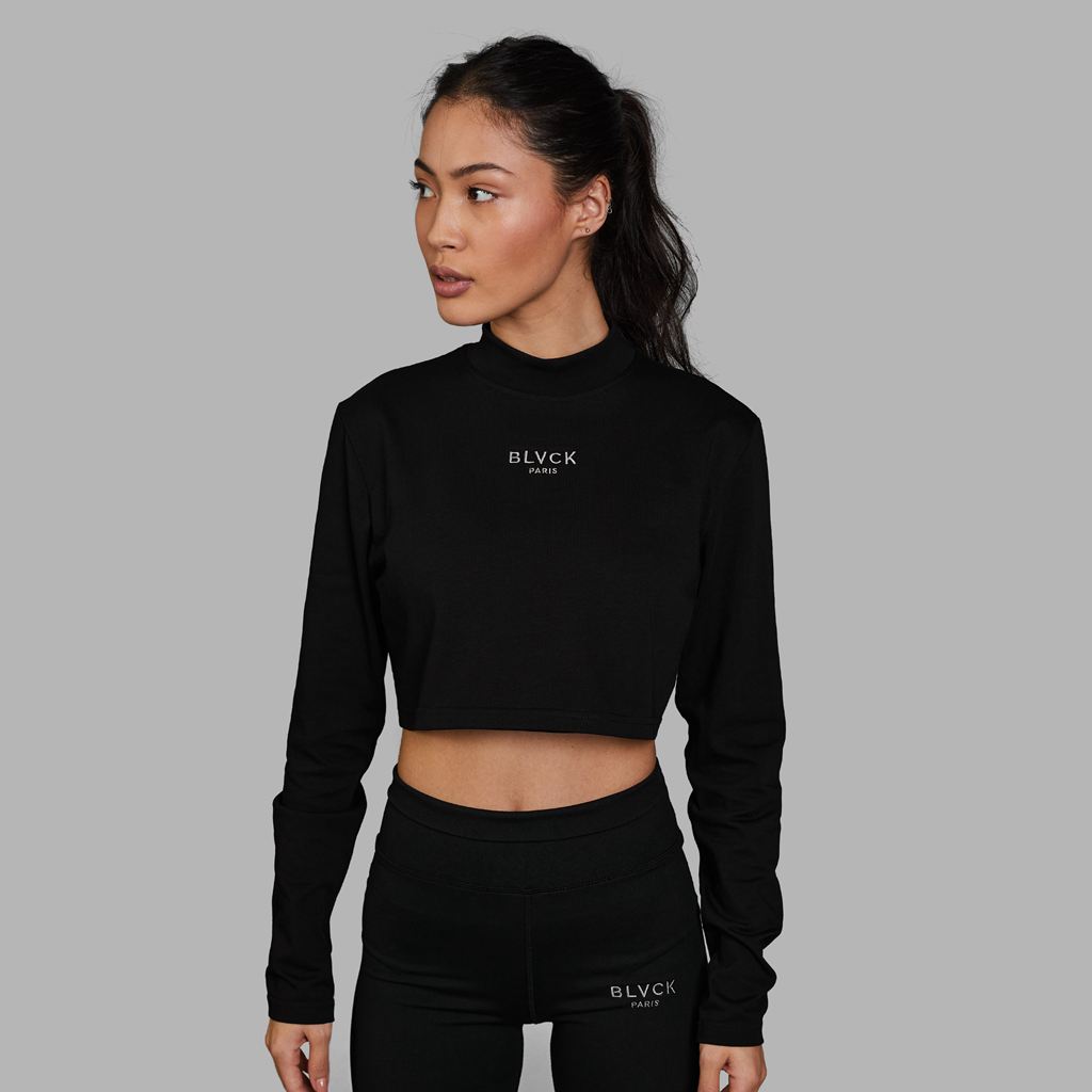 Black Blvck Classic' Crop Pull Singapore | 164385-RYX