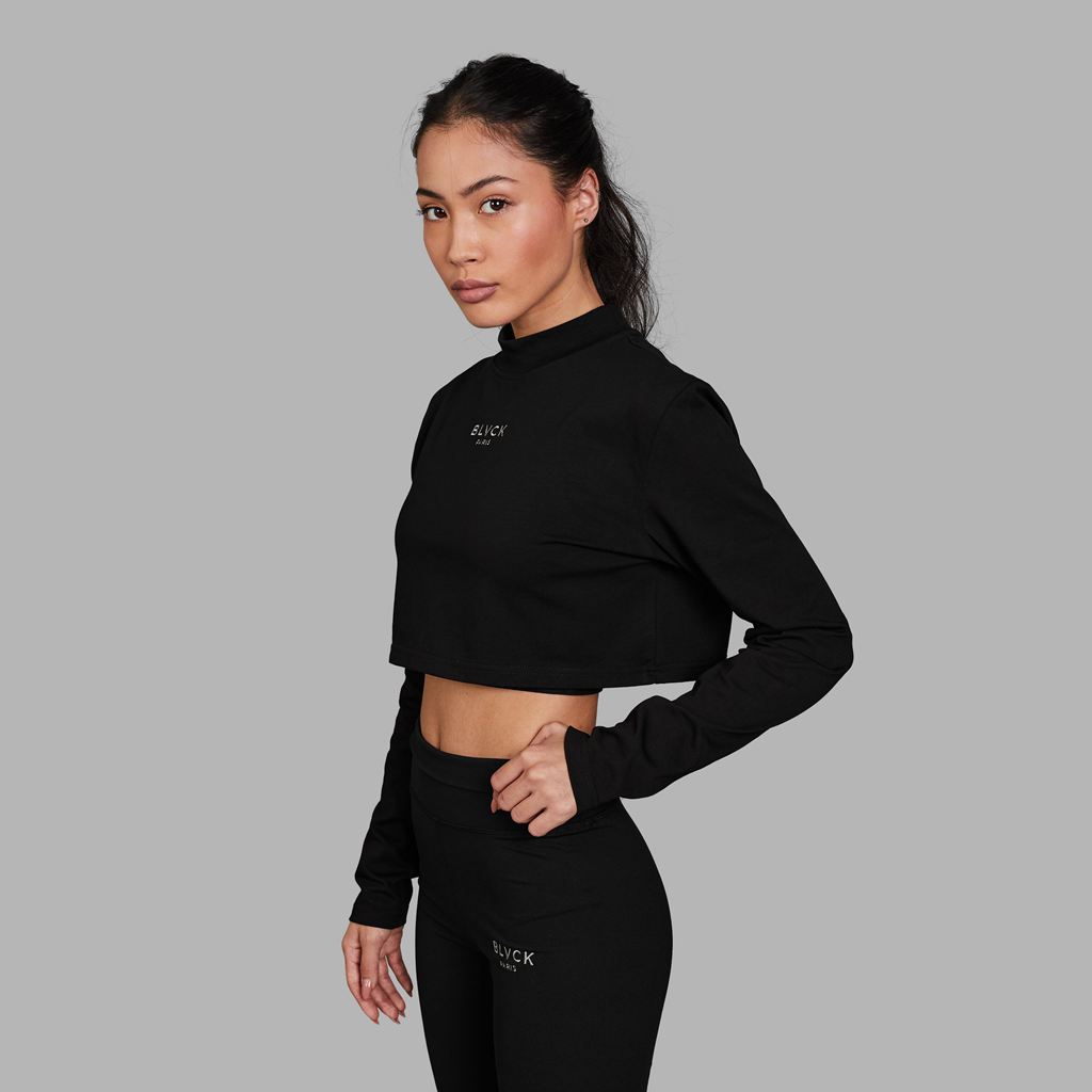 Black Blvck Classic\' Crop Pull Singapore | 164385-RYX