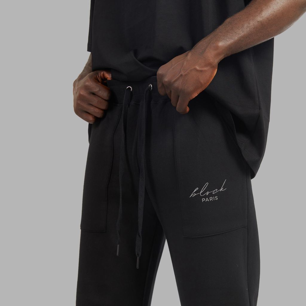 Black Blvck Classic Sweatpants Singapore | 746092-KOZ