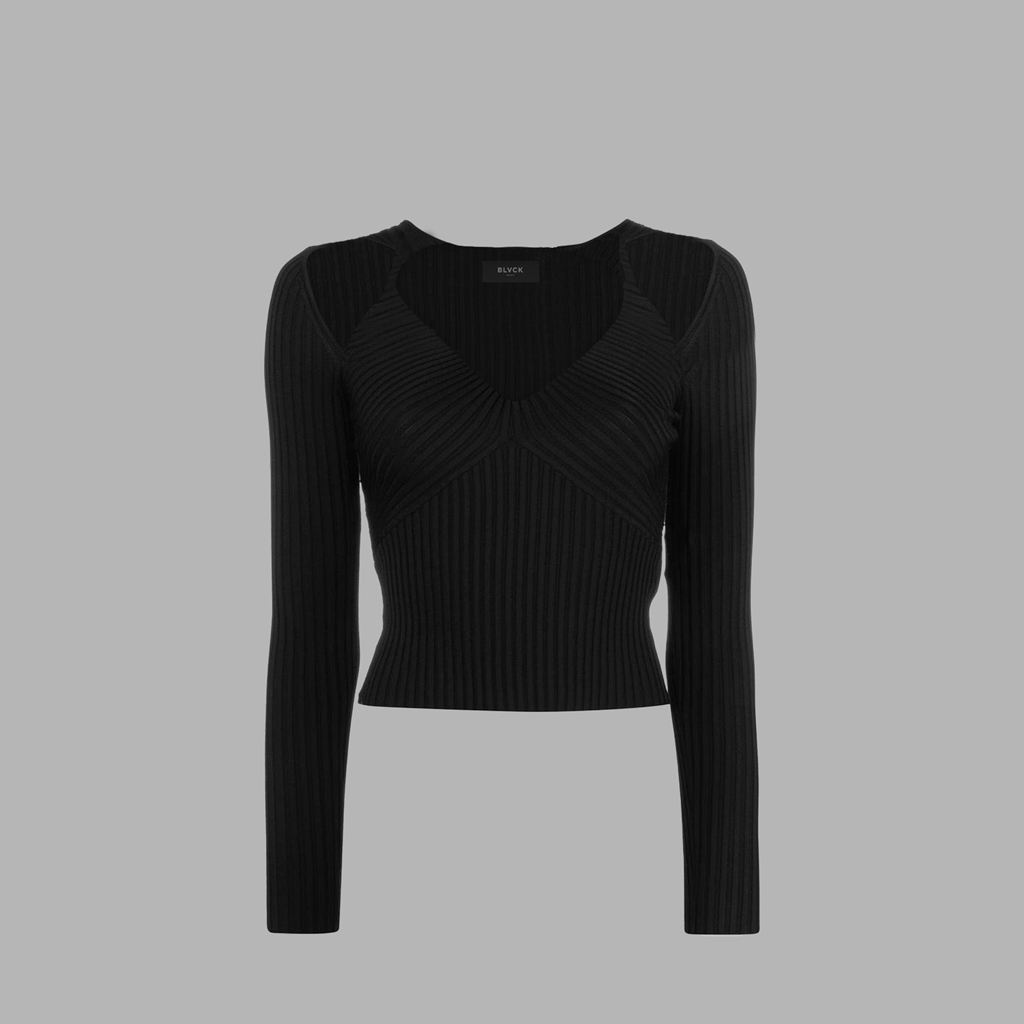 Black Blvck Cutout Top Singapore | 045786-TQP