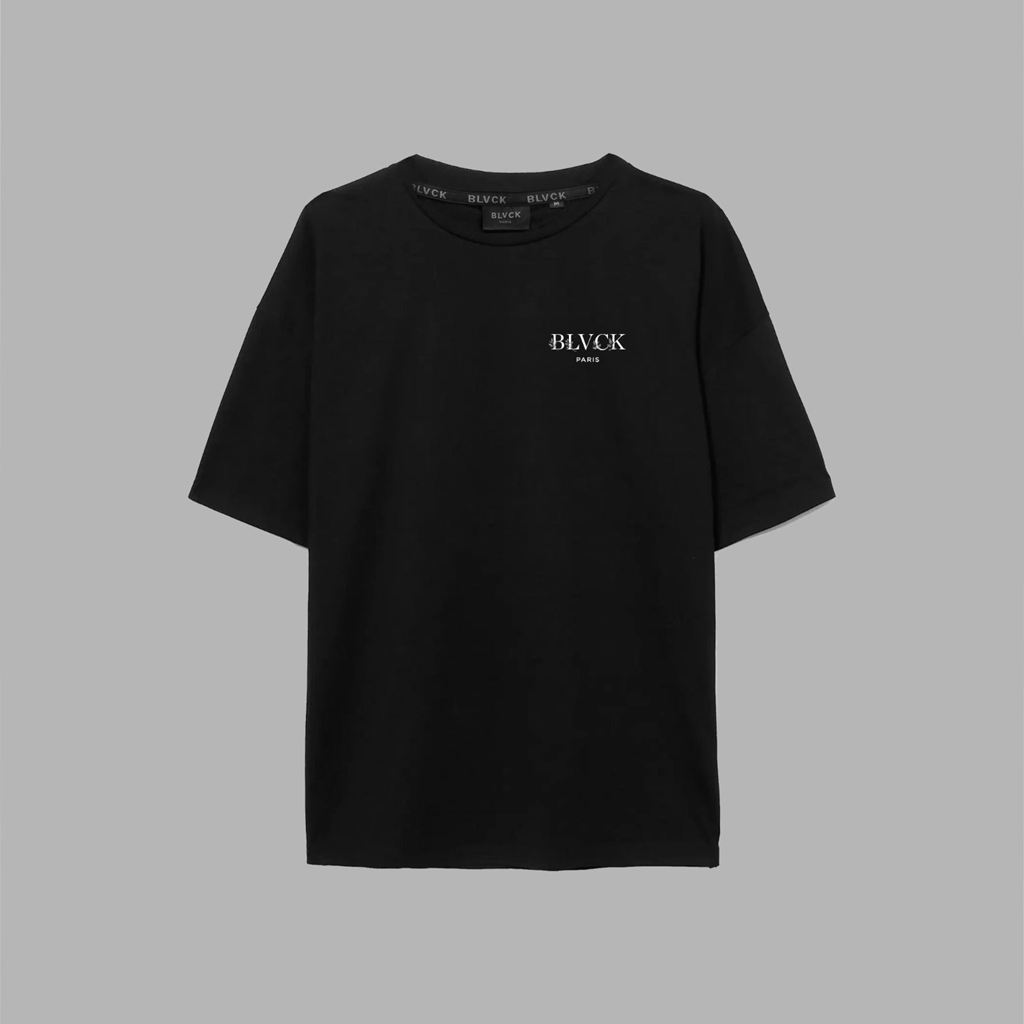 Black Blvck Floral Logo Tee Singapore | 513287-VSL