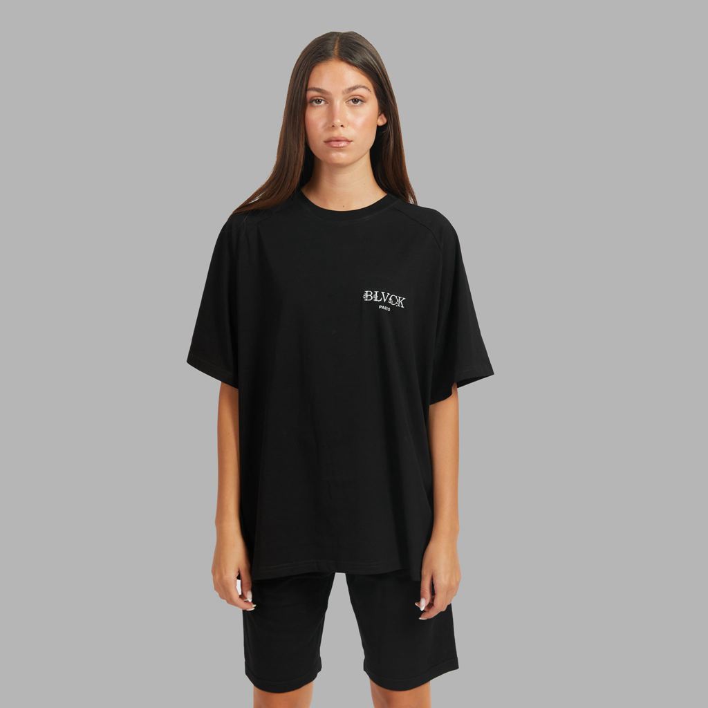 Black Blvck Floral Logo Tee Singapore | 860295-ZHW