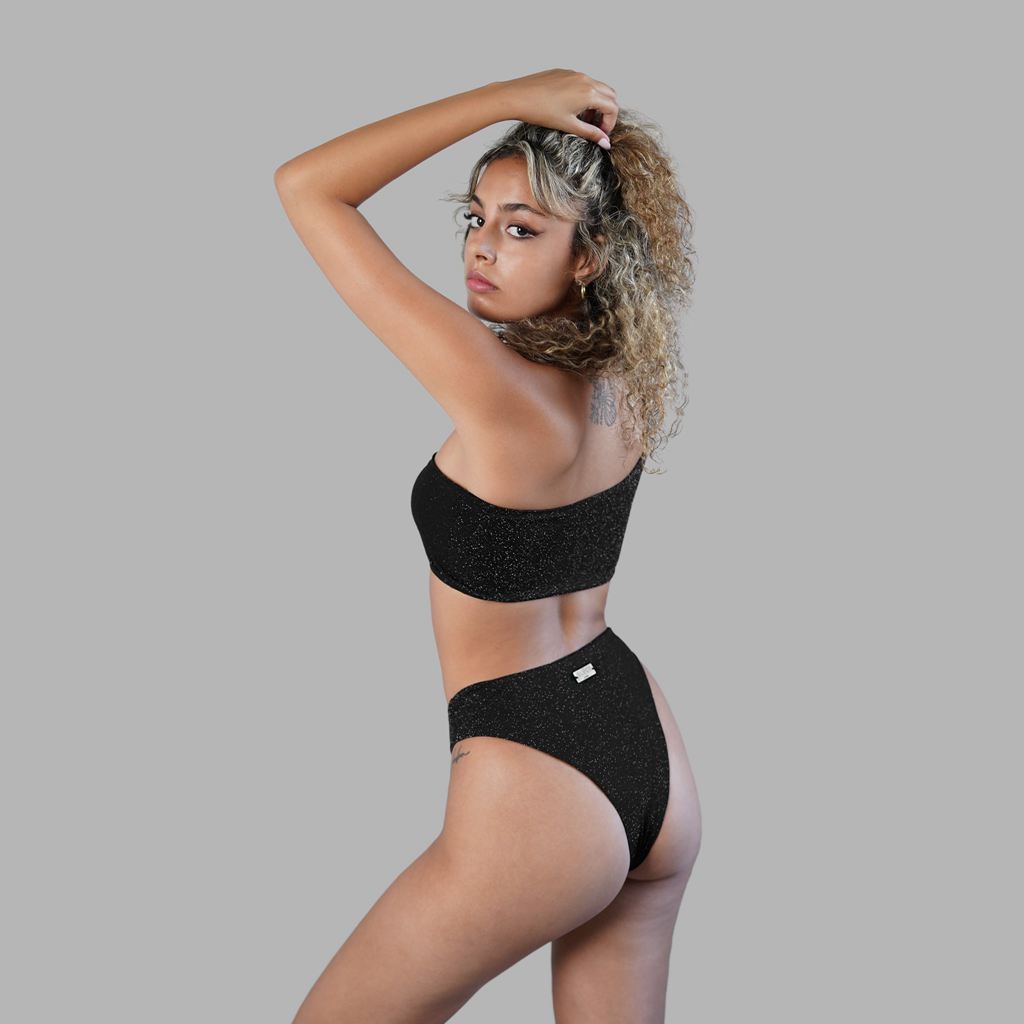 Black Blvck Glitter Swimsuit Singapore | 835601-WDM