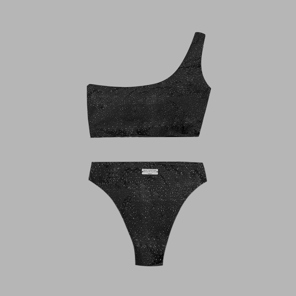 Black Blvck Glitter Swimsuit Singapore | 835601-WDM