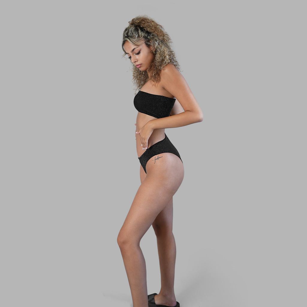 Black Blvck Glitter Swimsuit Singapore | 835601-WDM