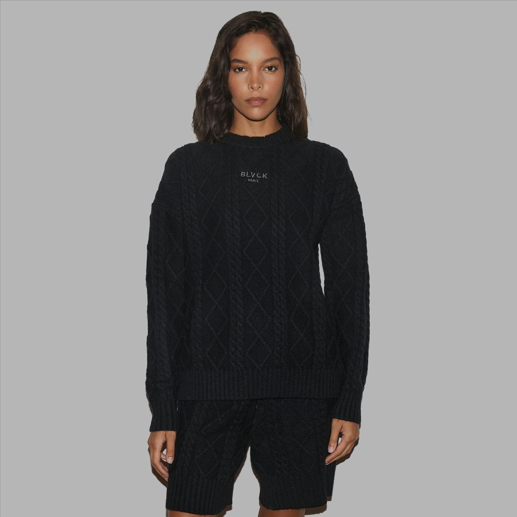 Black Blvck Knitted Sweater Singapore | 951324-XDK