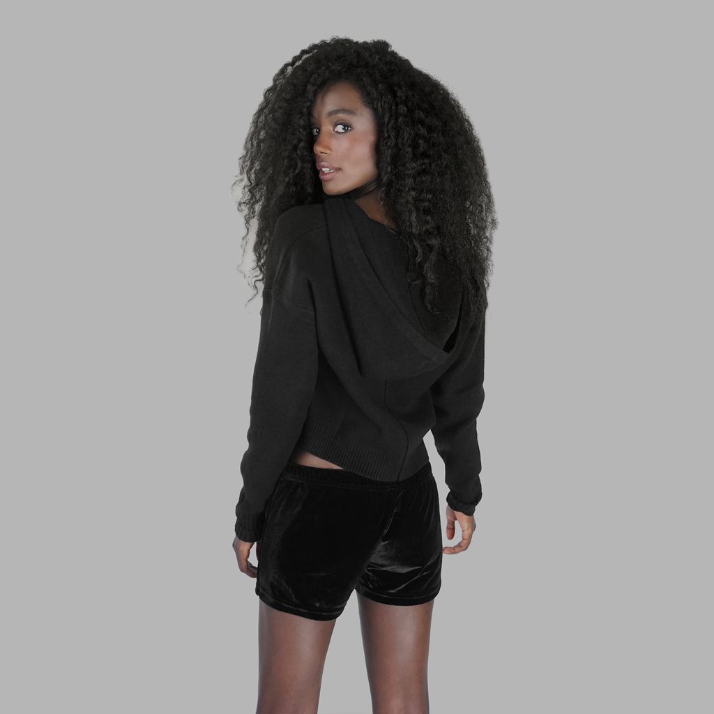 Black Blvck Laced Up Sweater Singapore | 498530-DYU