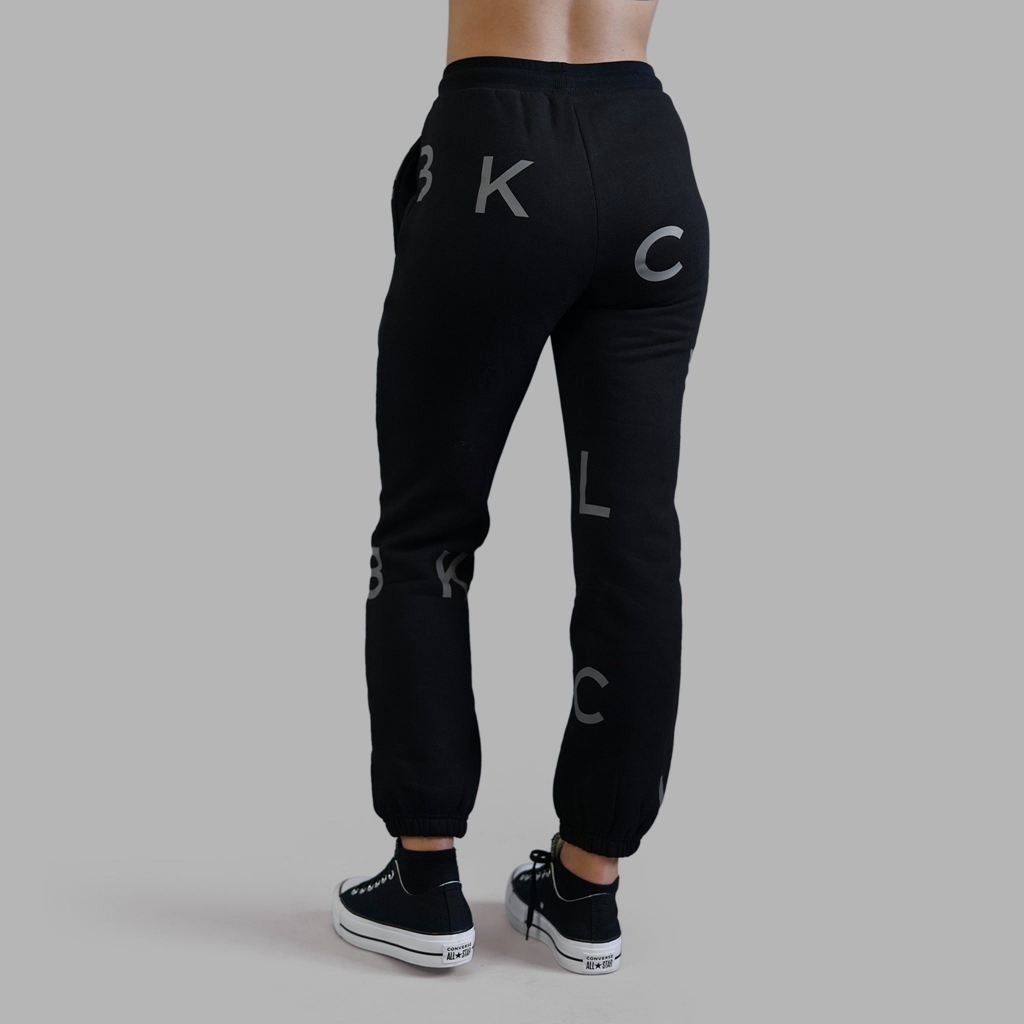 Black Blvck Letter Sweatpants Singapore | 567190-FCH