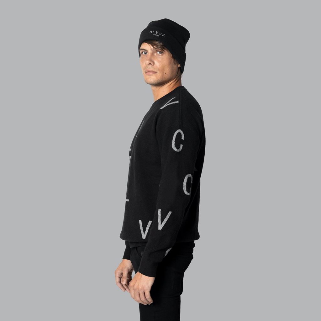 Black Blvck Letters' Sweater Singapore | 156974-IXQ