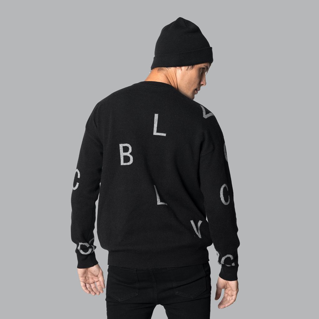 Black Blvck Letters' Sweater Singapore | 156974-IXQ