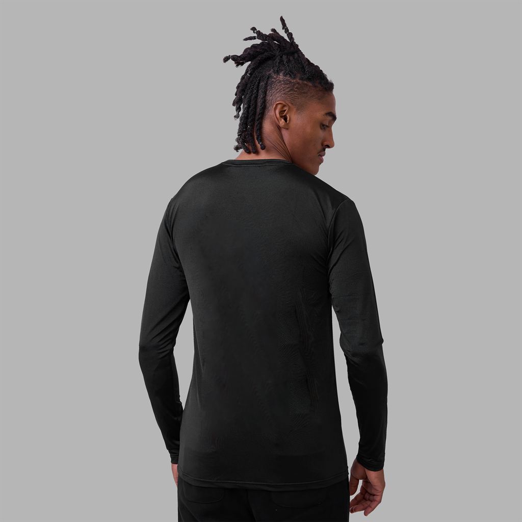 Black Blvck Long Sleeves Gym Top Singapore | 137054-KYN