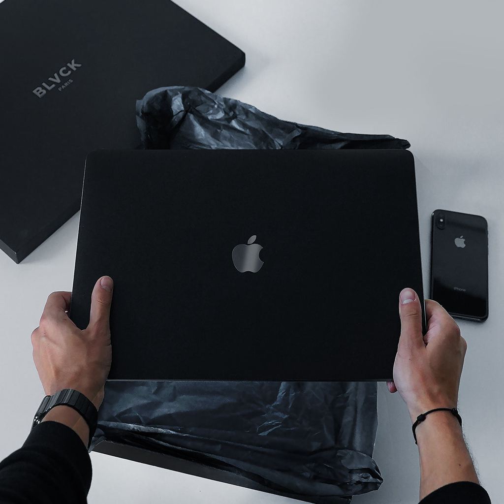 Black Blvck MacBook Skin Singapore | 631278-XUR