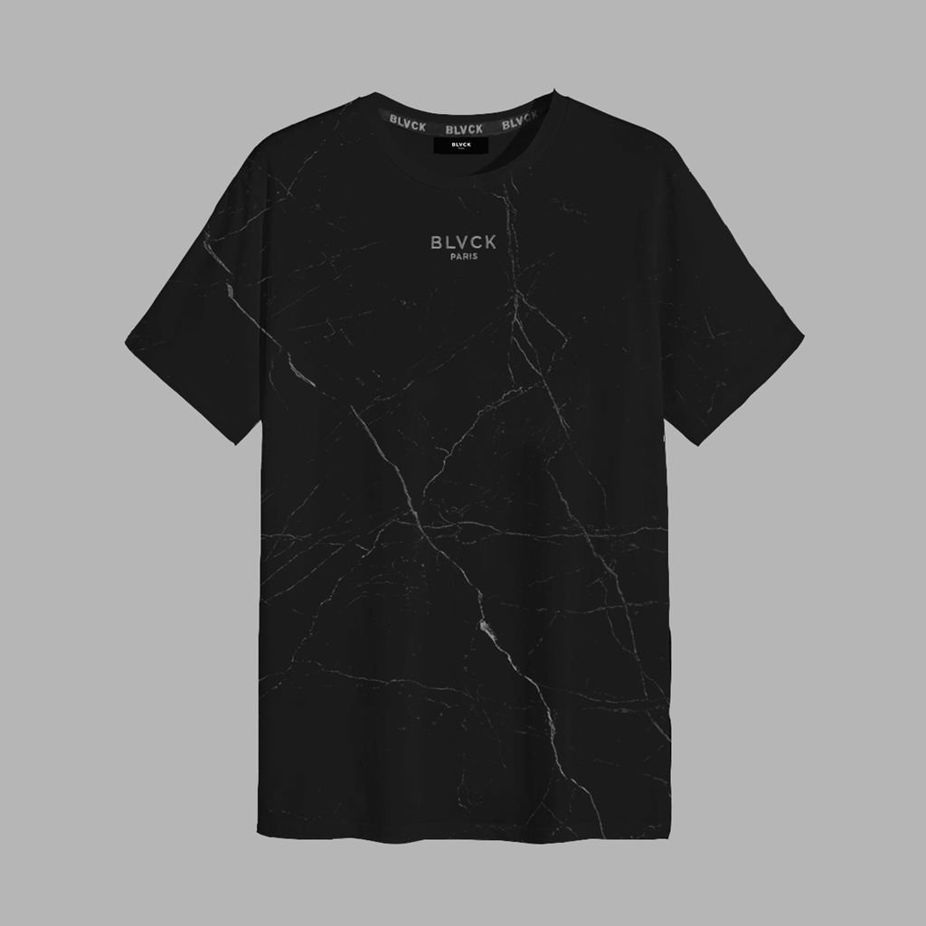 Black Blvck Marble Tee Singapore | 094183-QMH