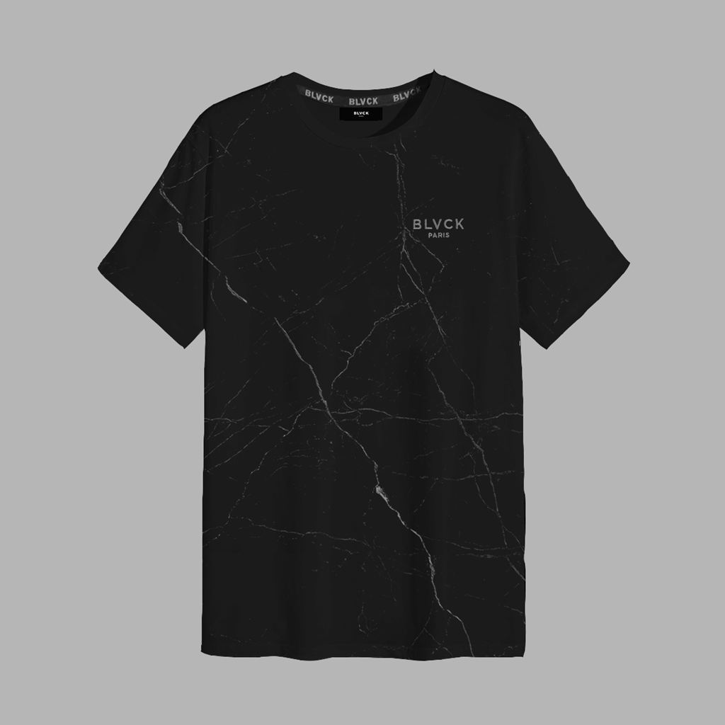 Black Blvck Marble Tee Singapore | 314609-GTW