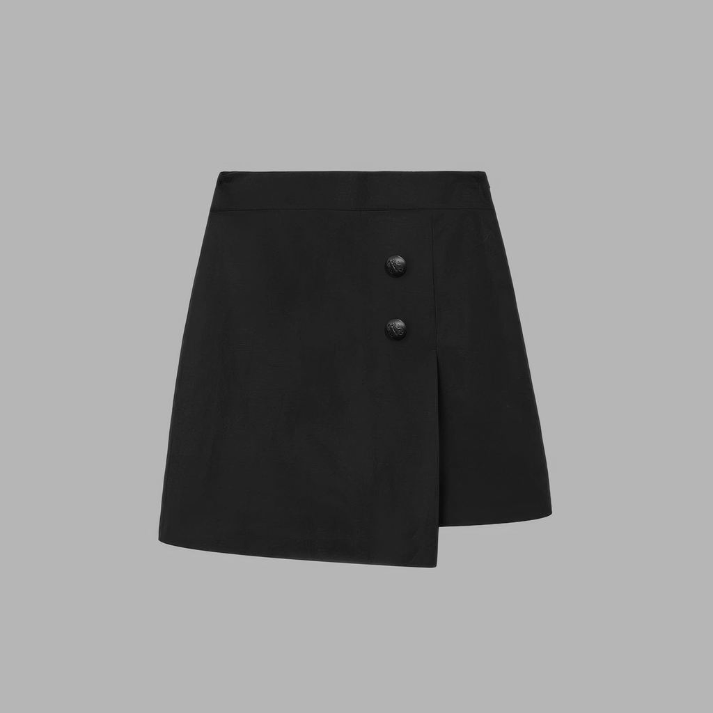 Black Blvck Mini Wrap Skirt Singapore | 789041-EAM